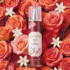 Elegant rose and vanilla scented hair and body mist with fresh roses